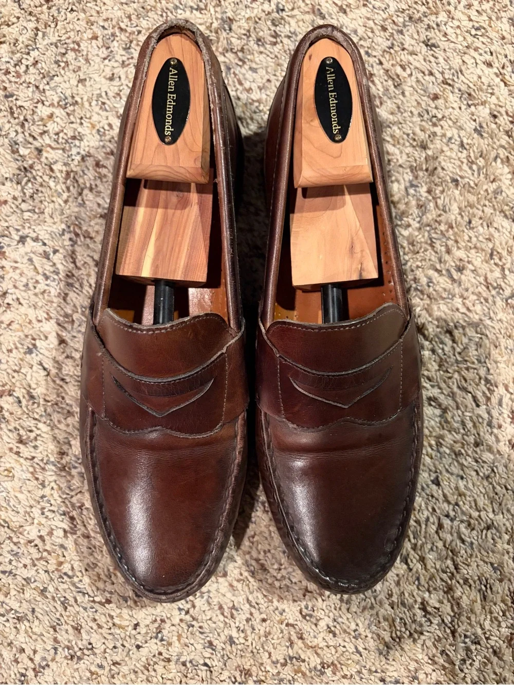 Allen Edmonds “Cavanaugh” Penny Loafers - Brown